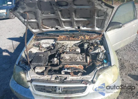 2000 Honda Civic Ex из США, поврежденный, VIN 1HGEJ8148YL094045